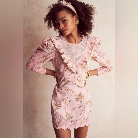 LoveShackFancy Cedella Mini Dress Size - Picture 1 of 7
